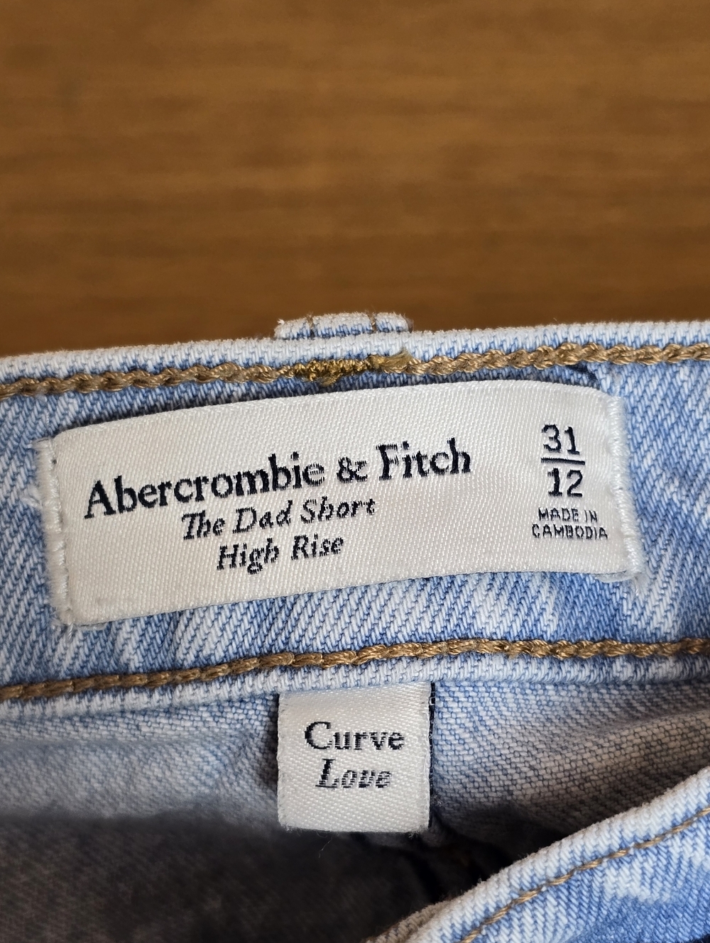 Abercrombie & Fitch Curve Love The Dad Short High Rise 31/12 - Picture 4 of 14